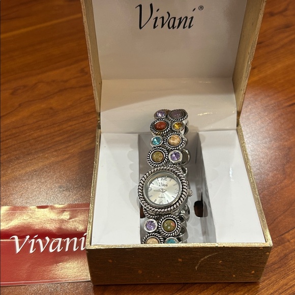 Women's Silver Multi-Color Bracelet Watch - Picture 1 of 8
